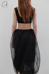 SWAYING/KNIT European Root Rotating Skirt SW23SS2L16 Black
